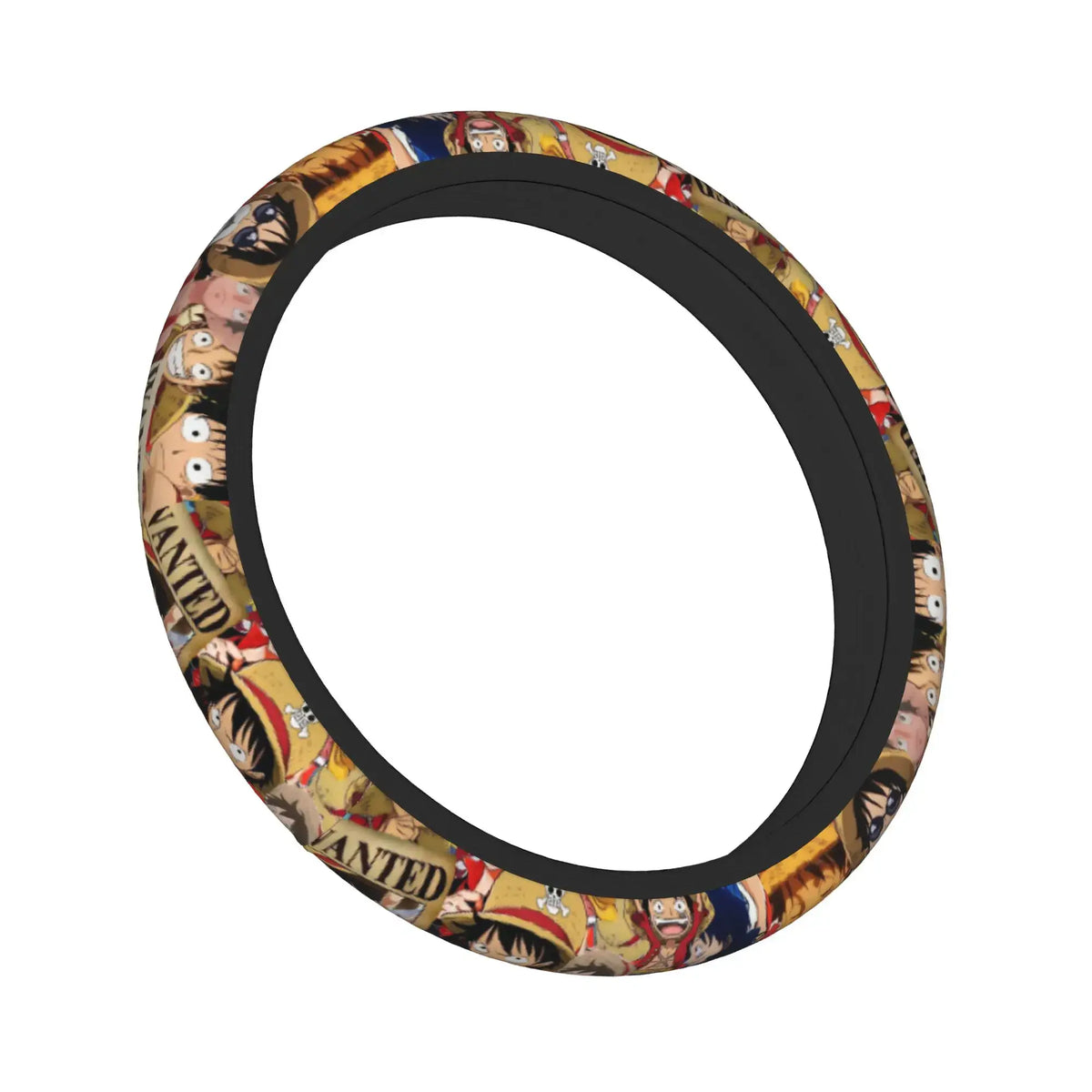 One Piece Luffy Anime Steering Wheel Cover soft elastic 37-38cm car decoration accessory