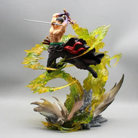 Roronoa Zoro PVC Figure 30cm With Light Bandai One Piece luminous standing model Christmas gift
