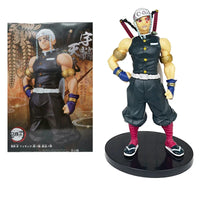 High-quality Demon Slayer Figures featuring Tanjiro Kamado, Nezuko, Zenitsu, and Inosuke in dynamic action poses for anime collection.