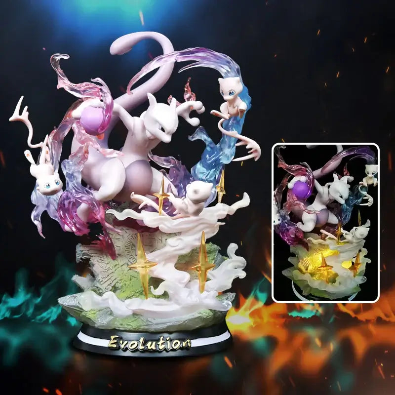 Detailed Pokemon Anime Figures made of PVC, featuring luminous Charizard, Gengar, and Eevee designs for collectors and home decoration.