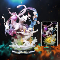 Detailed Pokemon Anime Figures made of PVC, featuring luminous Charizard, Gengar, and Eevee designs for collectors and home decoration.
