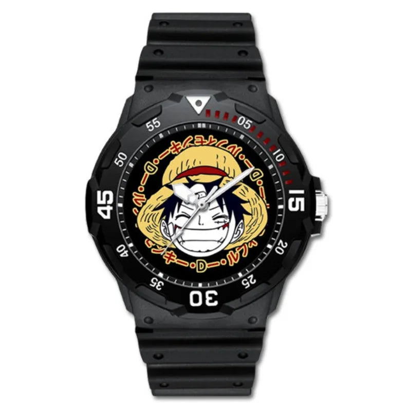 One Piece Anime Minimalist Quartz Watch Luffy Zoro Chopper cartoon personality festival gift