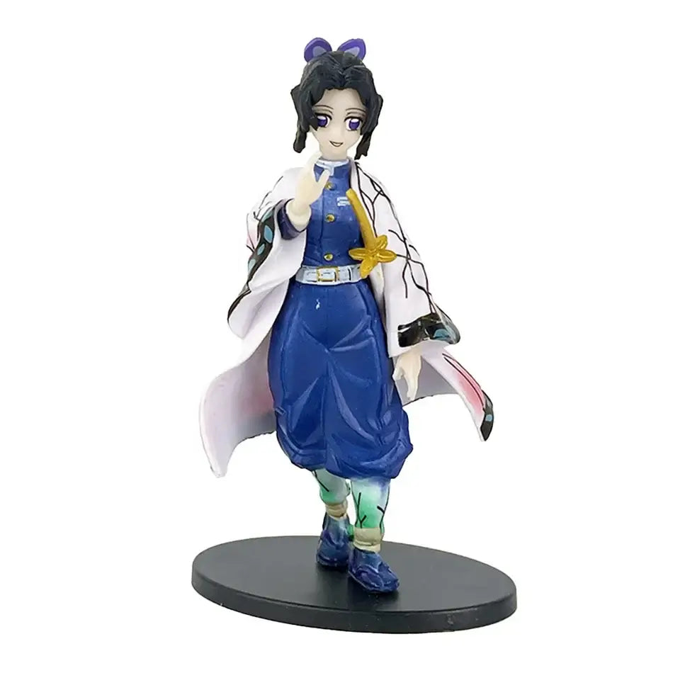 A highly detailed 16cm Demon Slayer Anime Figure made of premium PVC, showcasing Kamado Tanjiro in a dynamic warrior action pose for desktop decoration.