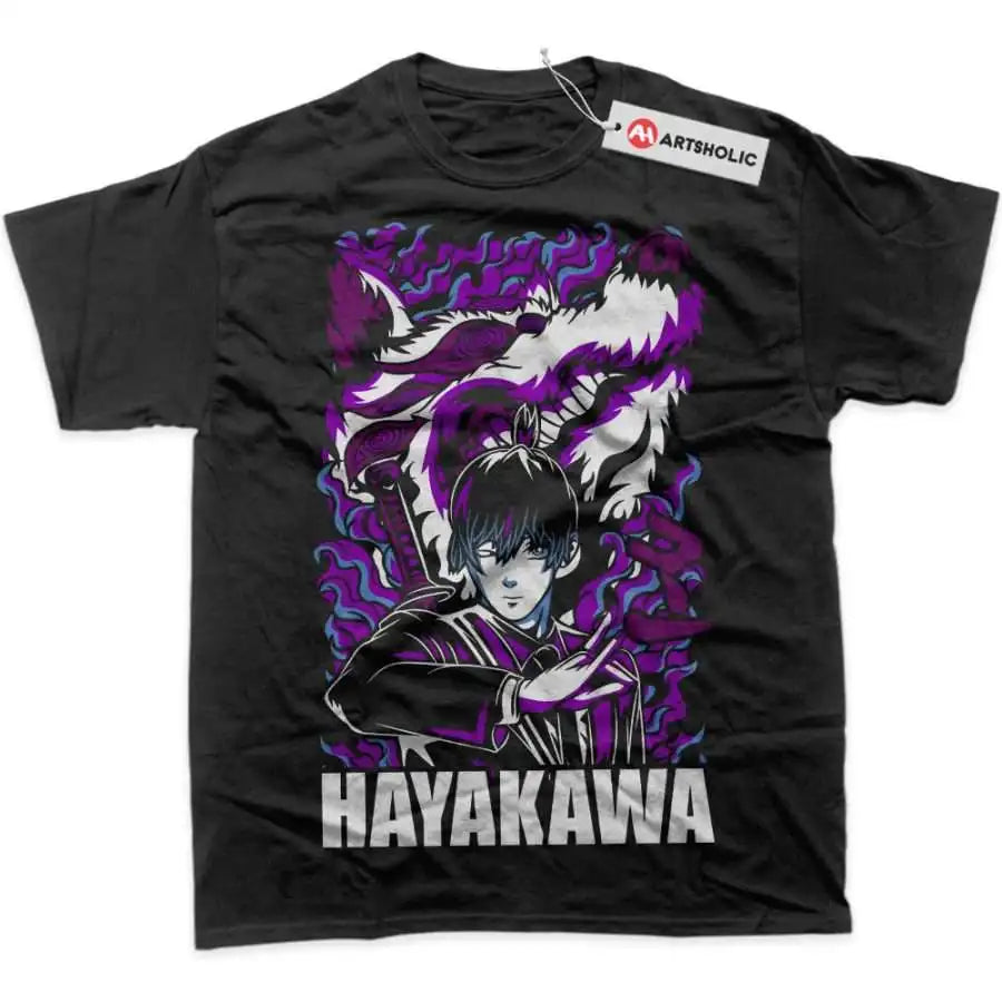 An oversized Chainsaw Man T-Shirt made of soft cotton, featuring a graphic print of Power and Makima for men's and women's streetwear.