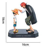 A high-quality 18cm One Piece Luffy Action Figure made of PVC, featuring Monkey D. Luffy in a classic standing pose for anime desktop decoration.