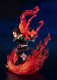 Tanjiro Hinokami Kagura Anime Figure 21CM Demon Slayer statue desktop decoration ornament gift