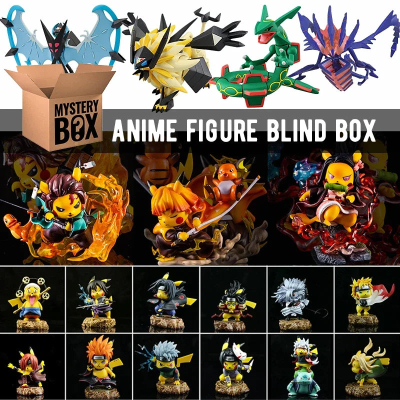 Anime Figure Mystery Blind Box sealed anime gift box Dragon Ball One Piece Demon Slayer PVC toy