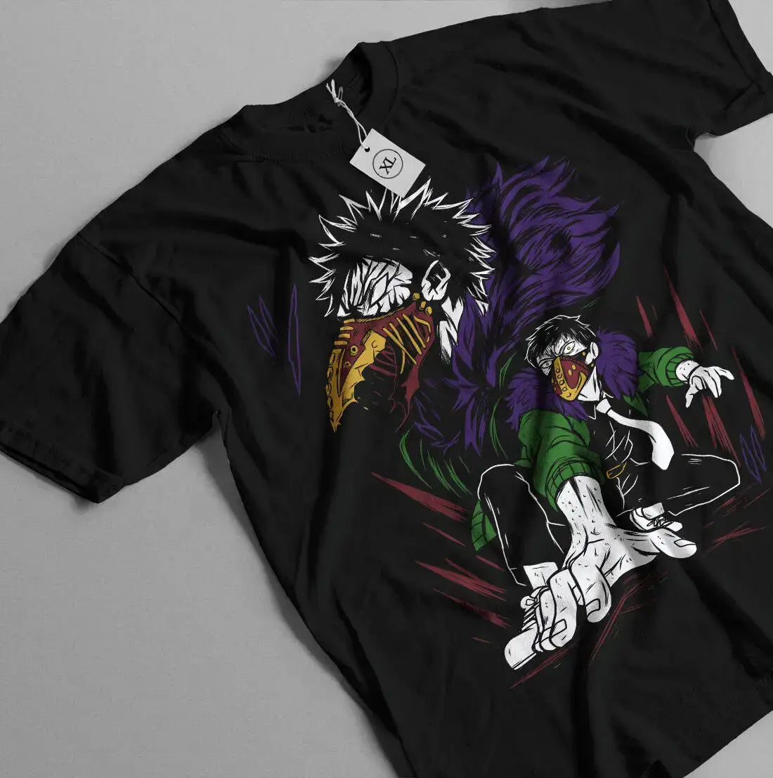 A premium Overhaul Kai T-Shirt featuring Kai Chisaki and Japanese Kanji graphic art, designed as a My Hero Academia anime gift for men and women.