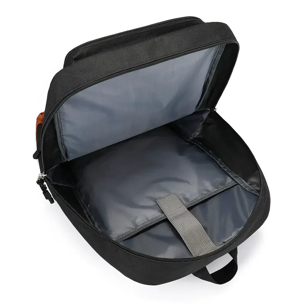 A large, unisex One Piece Luffy Printed Unisex Backpack suitable for school and travel, with compartments for a laptop and iPad.