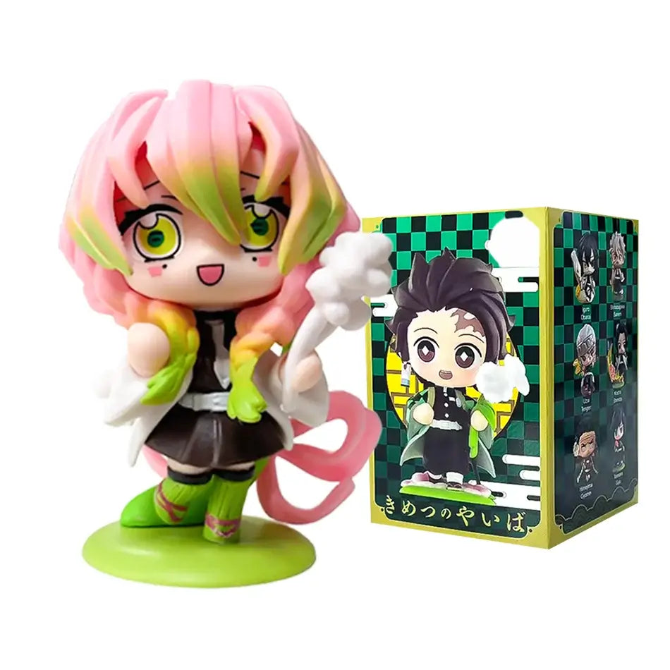 Demon Slayer Tanjiro Nezuko Blind Box Figure anime cartoon statue ornament surprise gift