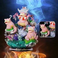 Detailed Pokemon Anime Figures made of PVC, featuring luminous Charizard, Gengar, and Eevee designs for collectors and home decoration.