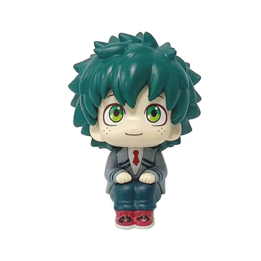 A highly detailed 18cm My Hero Academia Anime Figure made of PVC, featuring action poses of All Might, Deku, and Bakugo for collectors.