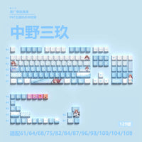 Miyu 129-Key OEM PBT Translucent Keycaps side-engraved 5-side thermal sublimation custom mechanical keyboard