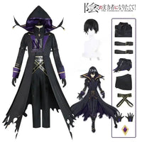Eminence in Shadow Cid Kagenou Cosplay Costume Shadow Garden cloak uniform wig Halloween men