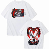 An oversized Black Clover Asta T-Shirt featuring a dynamic hip hop style anime graphic of Asta for men and women.