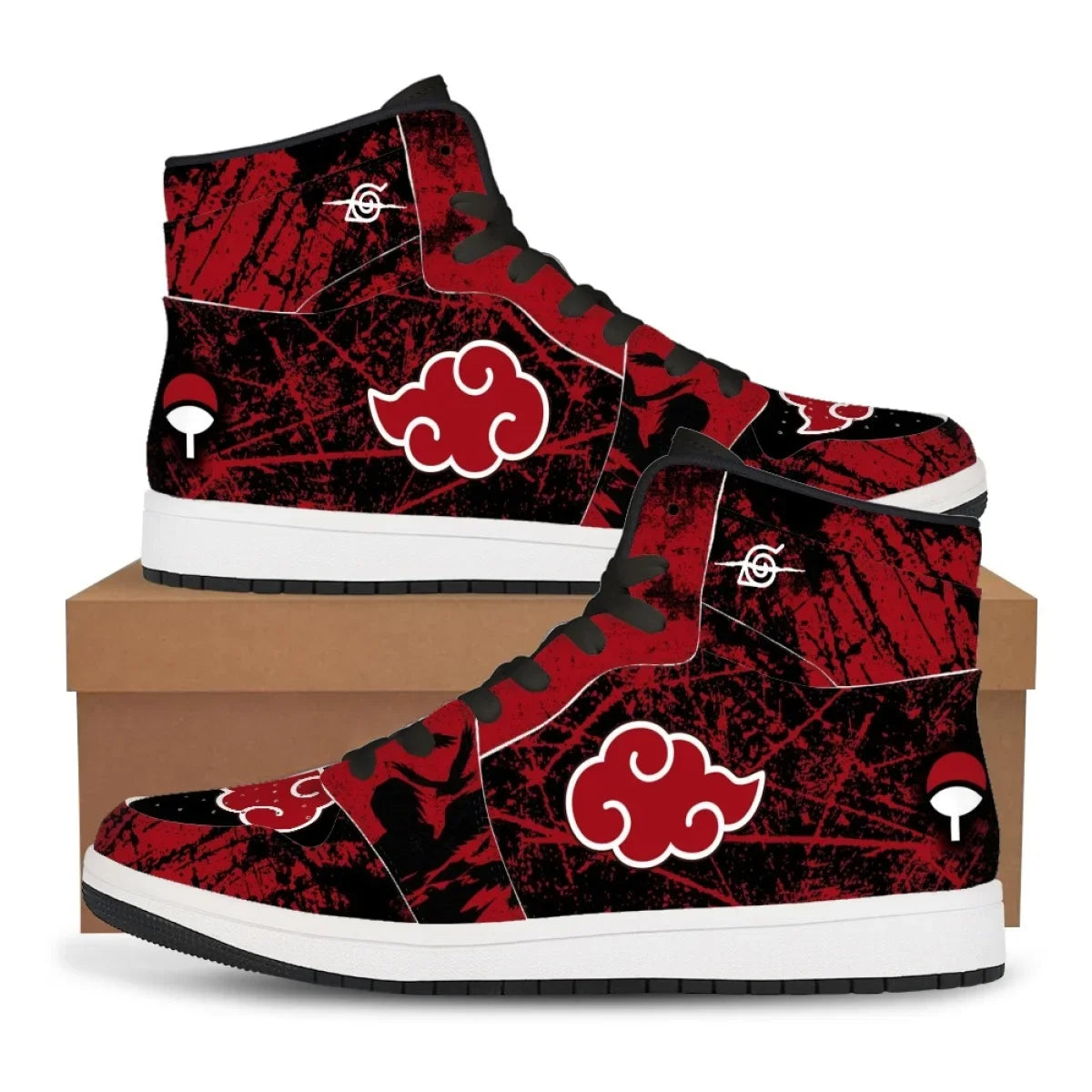Naruto Anime High Top PU Leather Sneakers cartoon street sport basketball gift men women