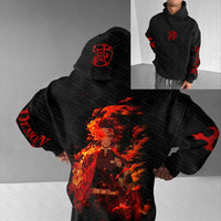 Mitsuri Kanroji Love Hashira Graphic Hoodie worn lifestyle Demon Slayer anime casual streetwear