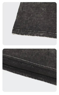 A vintage Washed T-shirt ONE PIECE Doflamingo in an oversized Harajuku style, suitable for men and women's fitness and street fashion.