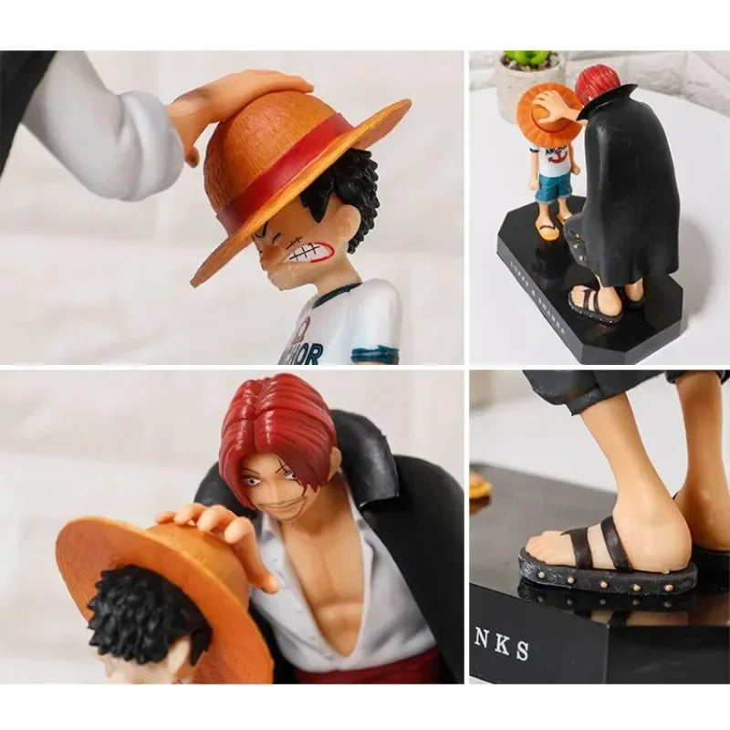 A high-quality 18cm One Piece Luffy Action Figure made of PVC, featuring Monkey D. Luffy in a classic standing pose for anime desktop decoration.