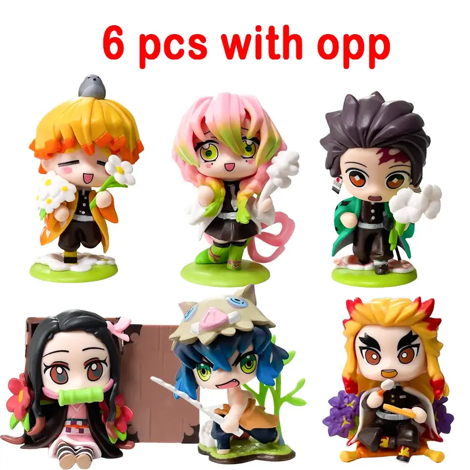 Demon Slayer Tanjiro Nezuko Blind Box Figure anime cartoon statue ornament surprise gift