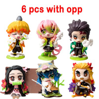 Demon Slayer Tanjiro Nezuko Blind Box Figure anime cartoon statue ornament surprise gift