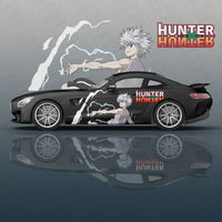 Killua Zoldyck Anime Vinyl Car Decal Side Graphic flower UV fade-resistant universal SUV vehicle