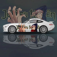 Yuji Itadori Anime Car Decal Sticker 2pc full set PVC universal car decal anime decoration