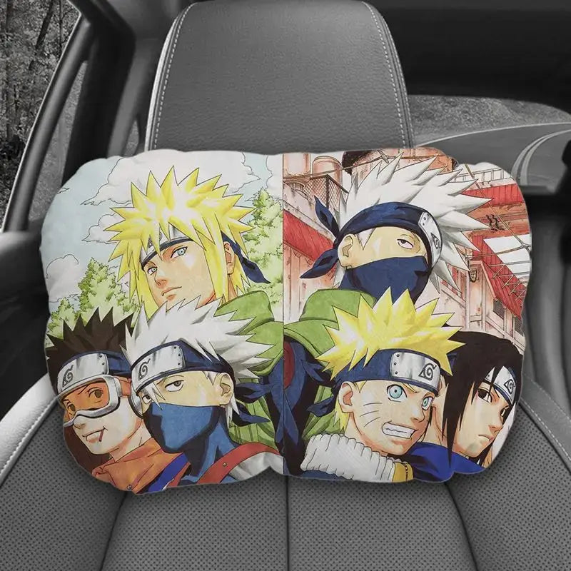 Naruto Uzumaki Plush Car Seat Neck Pillow Bandai flannel elastic cotton 20x32cm all cars