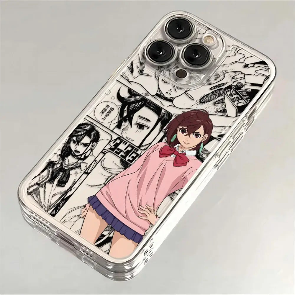 Dandadan Phone Case: Cute Anime Transparent iPhone Cover Dandadan Phone Case: Cute Anime Transparent iPhone Cover