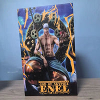 One Piece Enel Thunder God POP MAX GK Figure 39cm Bandai sitting statue PVC anime gift box