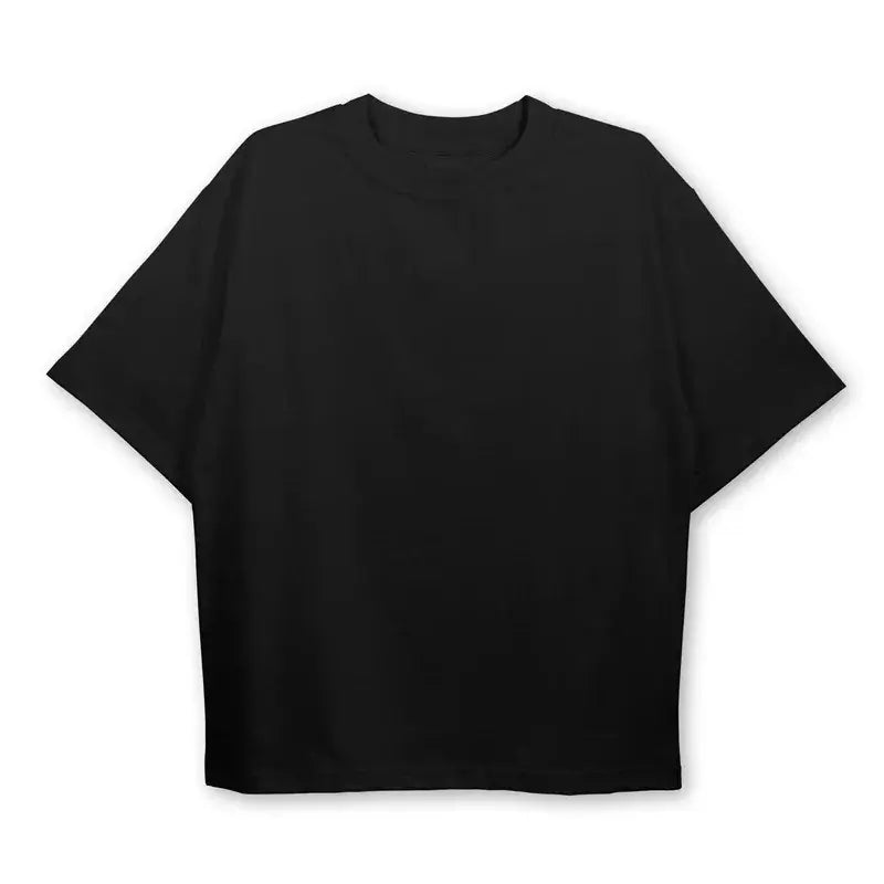Oversized Cotton Tee Skull Print Unisex Streetwear Gym Top