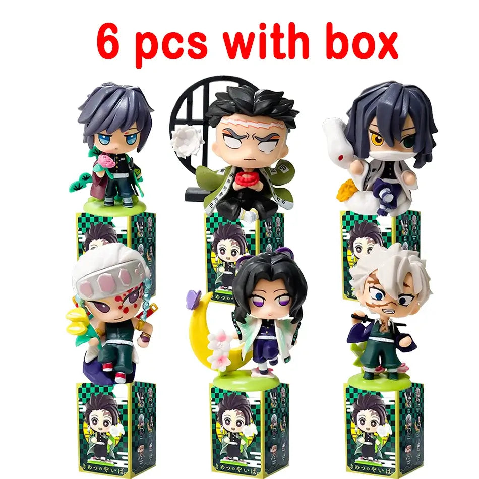 Demon Slayer Tanjiro Nezuko Blind Box Figure anime cartoon statue ornament surprise gift