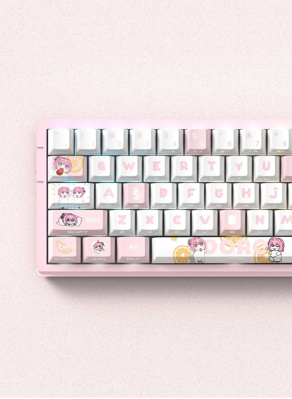 Miyu 129-Key OEM PBT Translucent Keycaps side-engraved 5-side thermal sublimation custom mechanical keyboard