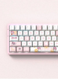 Miyu 129-Key OEM PBT Translucent Keycaps side-engraved 5-side thermal sublimation custom mechanical keyboard