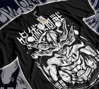 A soft Mahoraga T-shirt from Jujutsu Kaisen, featuring a graphic inspired by the Divine General Shikigami used by Megumi Fushiguro.