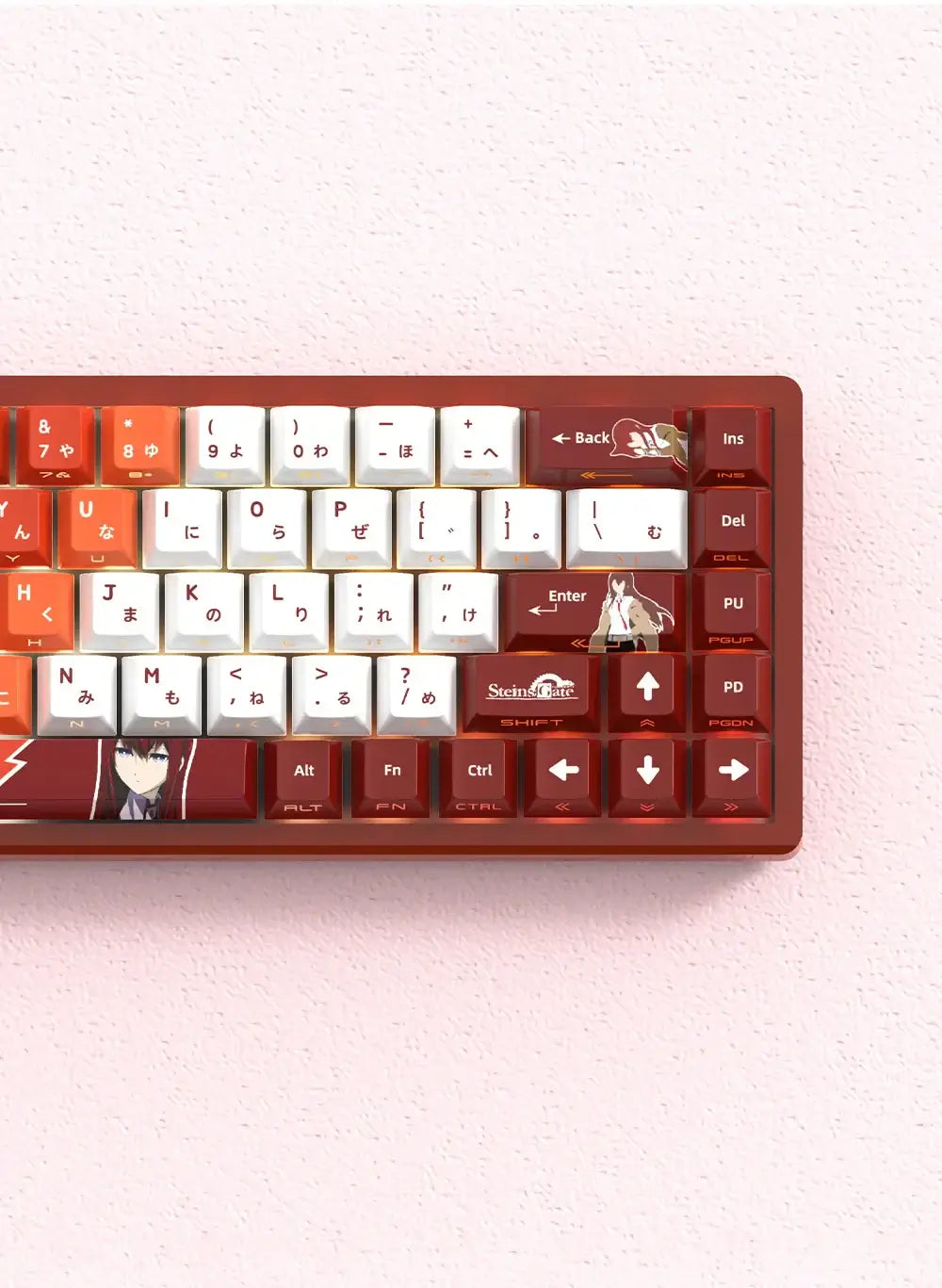 Miyu 129-Key OEM PBT Translucent Keycaps side engraved legends detail mechanical keyboard