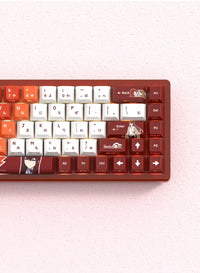Miyu 129-Key OEM PBT Translucent Keycaps side engraved legends detail mechanical keyboard