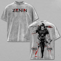 Toji Maki Jujutsu Kaisen Washed T-Shirt Harajuku Cotton Tee