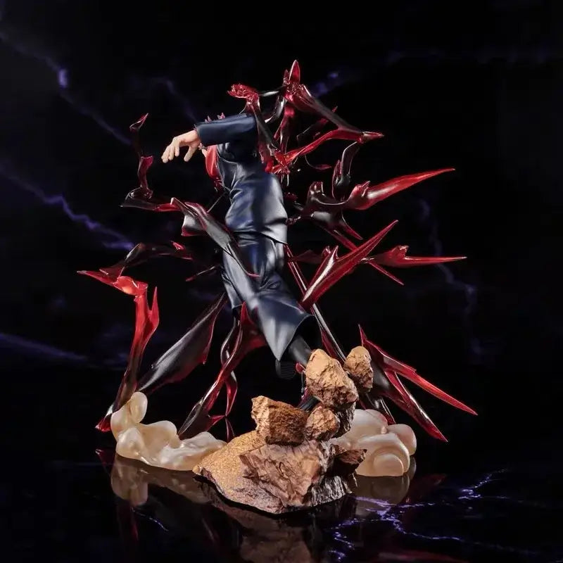 High-quality Jujutsu Kaisen Figures PVC model statues featuring Satoru Gojo, Itadori Yuji, and Ryomen Sukuna for desktop decoration.