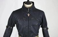 Eminence in Shadow Cid Kagenou Cosplay Costume featuring a detailed black jacket with unique designs.