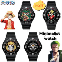 One Piece Anime Minimalist Quartz Watch Luffy Zoro Chopper cartoon personality festival gift