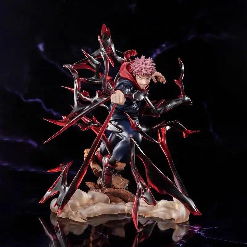 High-quality Jujutsu Kaisen Figures PVC model statues featuring Satoru Gojo, Itadori Yuji, and Ryomen Sukuna for desktop decoration.