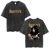 Albedo Overlord Vintage Washed T-Shirt Anime Graphic Tee