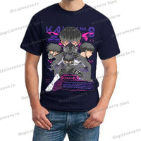 A trendy Y2K Anime Kaiju No 8 T-shirt with a creative Soshiro Hoshina print for men and women.