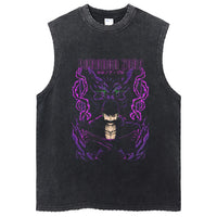 One Piece Vintage Washed Graphic Tank Top | Cotton Streetwear