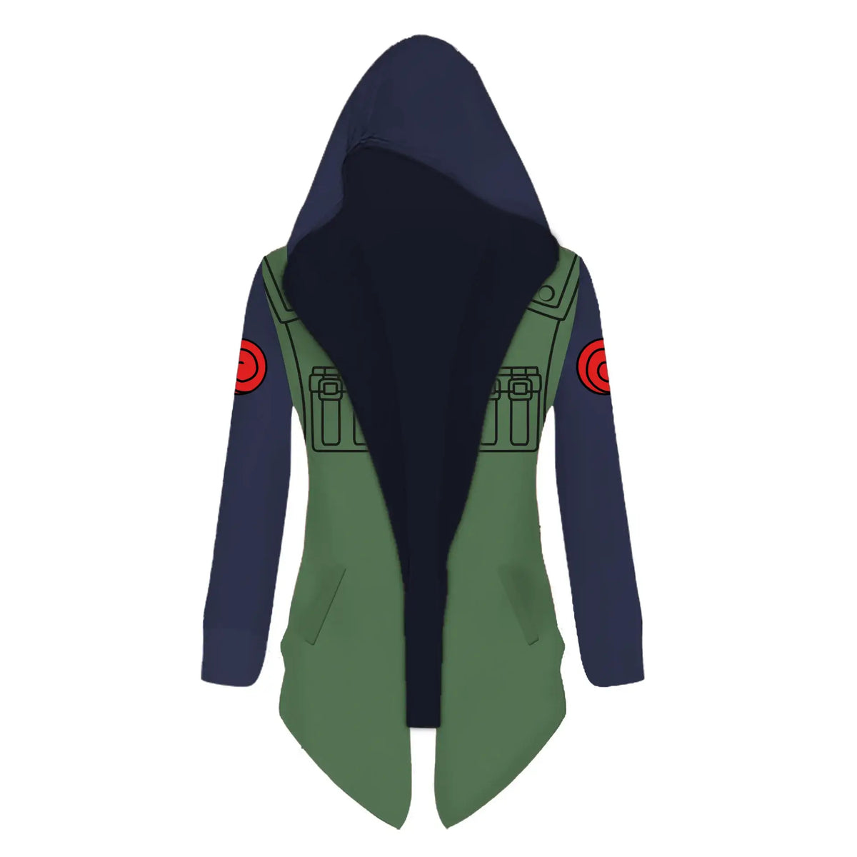 Naruto Uzumaki Cosplay Hooded Cardigan Trench Coat full length spring autumn anime casual jacket