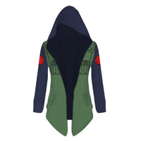 Naruto Uzumaki Cosplay Hooded Cardigan Trench Coat full length spring autumn anime casual jacket