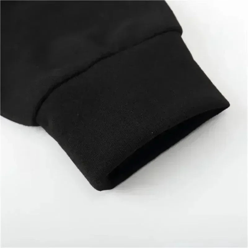 Close-up of One Piece Zoro Anime Hoodie Sweatshirt cartoon print cotton fabric detail Y2K