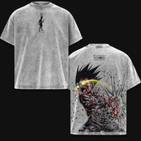 Gon Freecss Hunter x Hunter Manga Washed T-Shirt vintage cotton anime tee front view