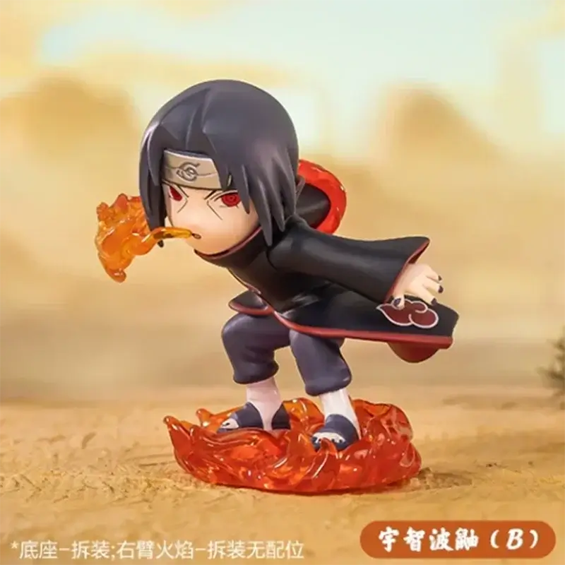 A cute Naruto Pop Mart Blind Box from the Ninkai Taisen Series featuring a collectible chibi anime desktop decoration model.